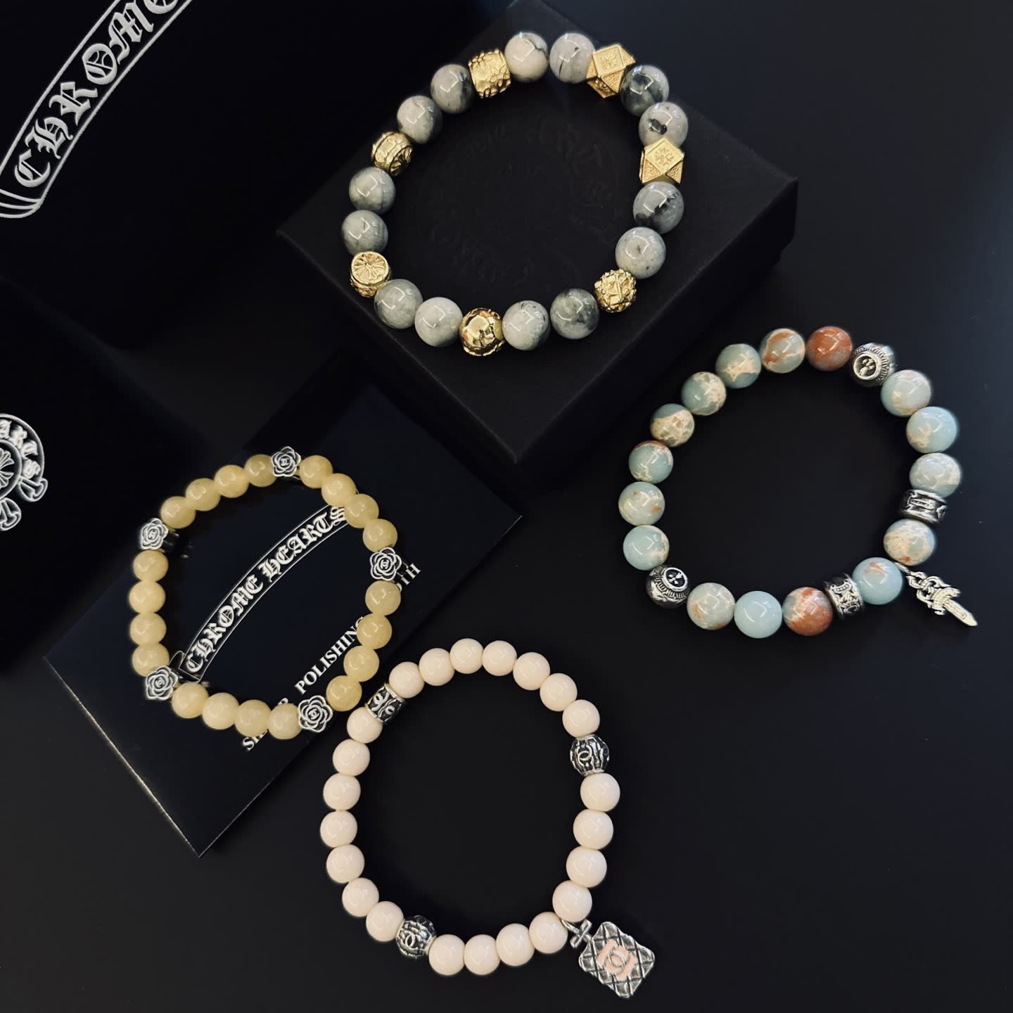 Chrome Hearts Beaded Bracelets Set